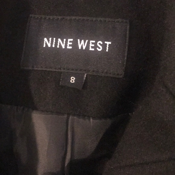 Woman’ black knee length pea coat - Picture 3 of 6